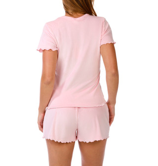 Thumbnail 2: Juicy Couture Junior's Short Sleeve Lettuce Edge Sleep Set 