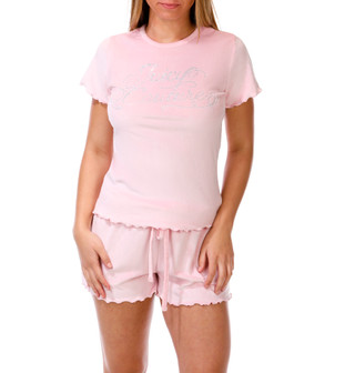 Thumbnail 1: Juicy Couture Junior's Short Sleeve Lettuce Edge Sleep Set 