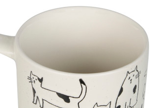 Thumbnail 2: Spectrum 17 Oz Crazy Cat Mug 