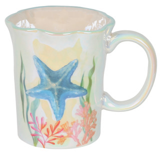 Thumbnail 1: Spectrum 16 Oz Sandy Beach Starfish Mug  