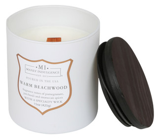 Thumbnail 1: MANLY INDULGENCE 15 oz Warm Beachwood Candle 