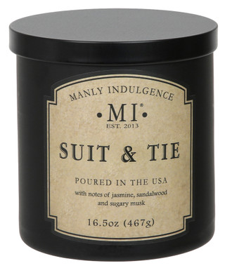 Thumbnail 2: MANLY INDULGENCE 16.5 oz Suit & Tie Candle 