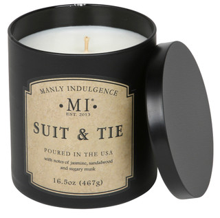 Thumbnail 1: MANLY INDULGENCE 16.5 oz Suit & Tie Candle 