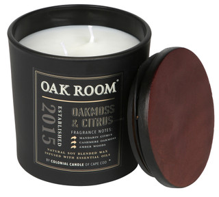 Thumbnail 2: Colonial Candle 13 oz Oak Room Oakmoss Citrus Candle 
