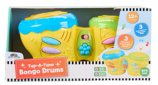 Thumbnail 1: Brooklyn Lollipop Tap-A-Tune Bongo Drums Toy 