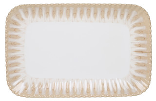 Thumbnail 2: Prima Design Large Fluted Rectangular Platter 
