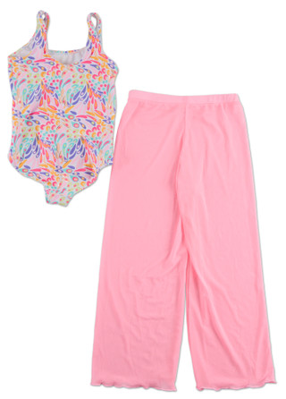 Thumbnail 2: Kensie Little Girls 2 Pc Swimsuit Set 