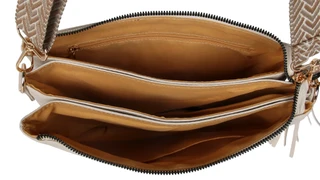Thumbnail 3: DS Fashion 5 Compartment Crossbody Bag with Guitar Strap & Tassel 