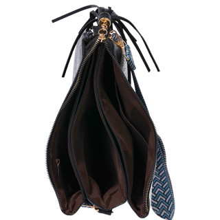 Thumbnail 3: DS Fashion 5 Compartment Crossbody Bag with Guitar Strap & Tassel 