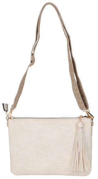 Thumbnail 1: DS Fashion 5 Compartment Crossbody Bag with Guitar Strap & Tassel 