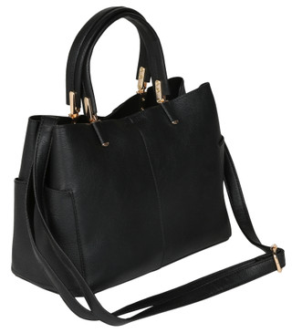 Thumbnail 2: DS Fashion Faux Leather Triple Compartment Satchel 