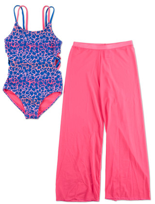 Thumbnail 1: Kensie Little Girls 2 Pc Swimsuit Set 