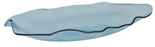 Thumbnail 1: Coastal Home 19.5" x 11" Irregular Wave Oval Serving Tray  
