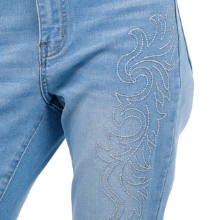Thumbnail 4: GOGO JEANS Juniors Embroidered Straight Leg Jeans 