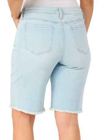 Thumbnail 2: NYDJ Women's Boyfriend Frayed Hem Shorts 