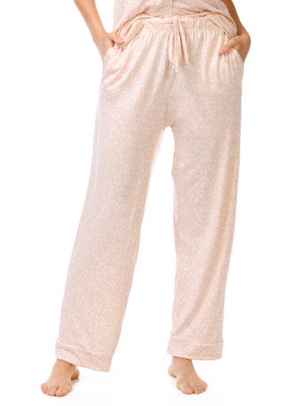 Thumbnail 3: Hunter Women's 2 Pc Floral Button Down Pajama Pants Set 