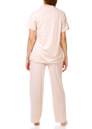 Thumbnail 4: Hunter Women's 2 Pc Floral Button Down Pajama Pants Set 