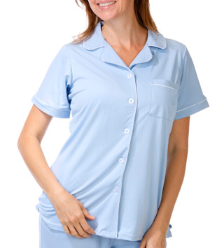 Thumbnail 2: Hunter Women's 2 Pc Button Down Pajama Pants Set 