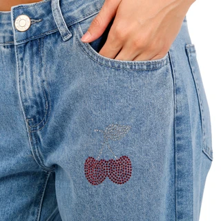 Thumbnail 3: GOGO JEANS Juniors Wide Leg Denim Jeans 