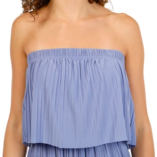 Thumbnail 3: Love Poem Juniors Pleated Strapless Wide Leg Jumpsuit 