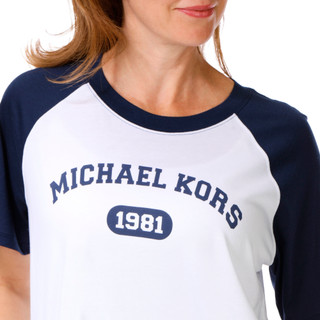 Thumbnail 3: Michael Kors Women's Raglan Varsity Tee 