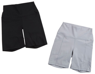 Thumbnail 1: 90 Degree Women's 2 Pk 7 in Athletic Shorts 