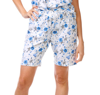 Thumbnail 4: SOPHIA Women's 2 Pc Floral Pajama Shorts Set 