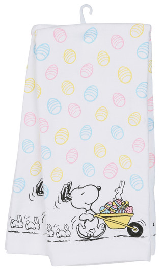 Thumbnail 2: Peanuts 2 Pk Easter Snoopy Kitchen Towels Set 
