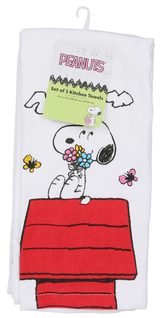 Thumbnail 1: Peanuts 2 Pk Snoopy Kitchen Towels 