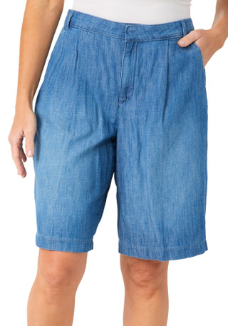 Thumbnail 1: NYDJ Women's Relaxed High Rise Bermuda Shorts 