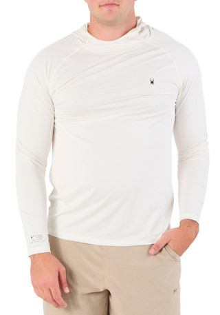Thumbnail 1: Spyder Men's Outdoor Waffle Hooded Long Sleeve Shirt 
