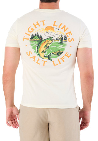 Thumbnail 2: Salt Life Men's Tight Lines Bass T-Shirt 