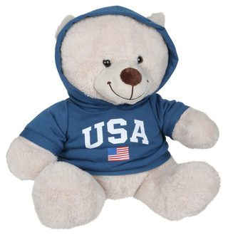 Thumbnail 1: LINZY USA Hoodie Teddy Bear 