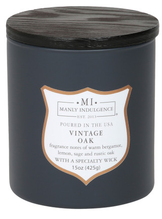 Thumbnail 2: MANLY INDULGENCE 15 oz Vintage Oak Candle 