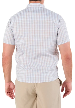 Thumbnail 2: Hawke & Co. Men's Short Sleeve Button Down Plaid Shirt 