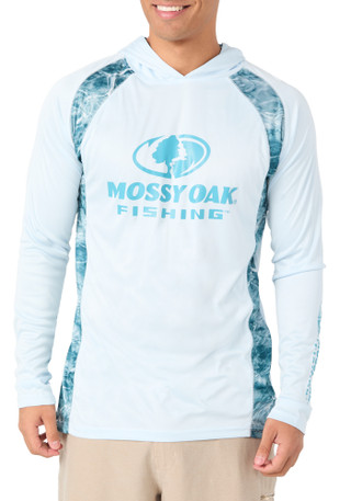 Thumbnail 2: Mossy Oak Men's Outdoor Water Panel Hooded Shirt 