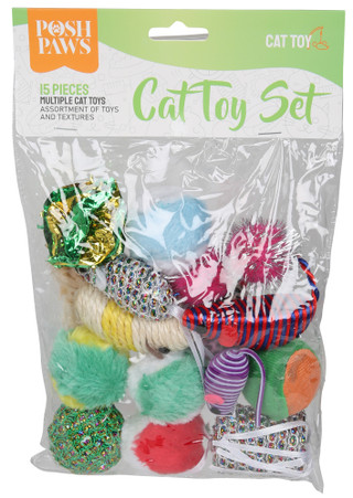 Thumbnail 1: Posh Paws 15 Pk Cat Toys 