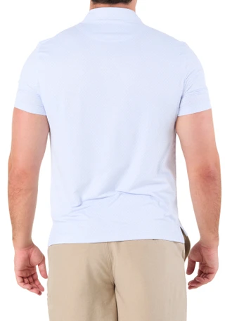 Thumbnail 4: Kenneth Cole Men's Short Sleeve Print Golf Polo Shirt 
