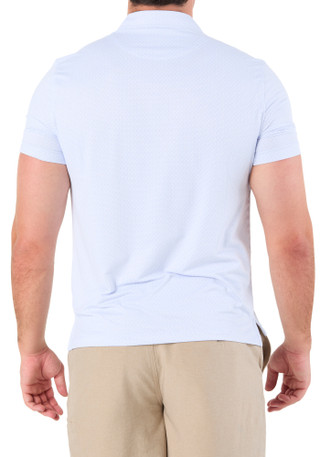 Thumbnail 2: Kenneth Cole Men's Short Sleeve Print Golf Polo Shirt 