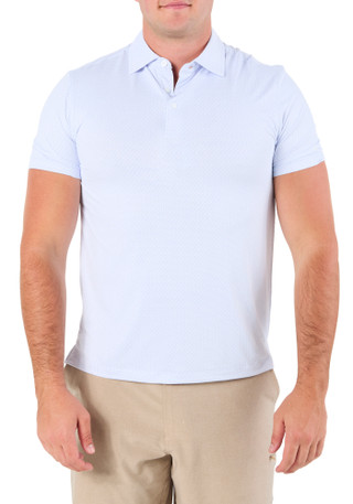 Thumbnail 1: Kenneth Cole Men's Short Sleeve Print Golf Polo Shirt 