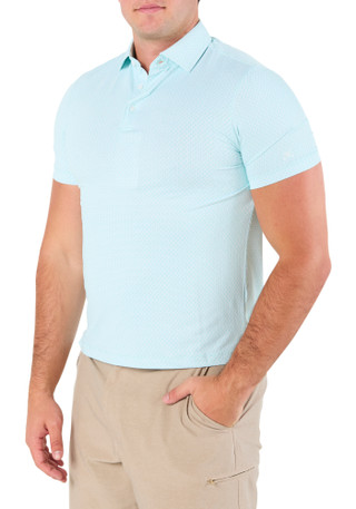 Thumbnail 1: Kenneth Cole Men's Short Sleeve Print Golf Polo Shirt 