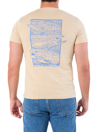 Thumbnail 2: Southern Lure Men's Triple Trout T-Shirt 