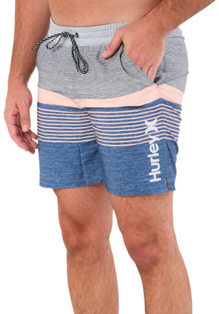 Thumbnail 1: Hurley Men's Ombre Stripe  Volley Shorts 