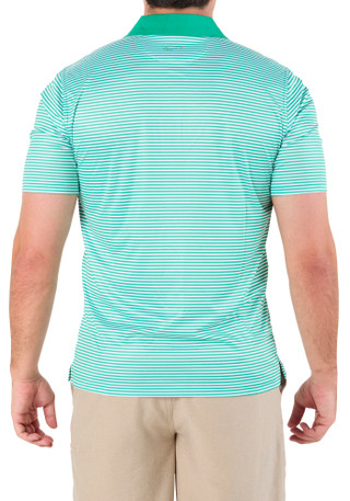 Thumbnail 2: GREG NORMAN Men's Short Sleeve Striped Golf Polo Shirt 