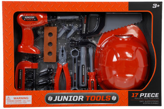 Thumbnail 1: Juniors Tools 17 Pc Realistic Tool Functions Play Set 