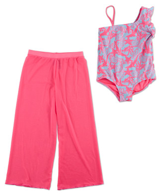 Thumbnail 1: Kensie Little Girls 2 Pc Swimsuit Set 
