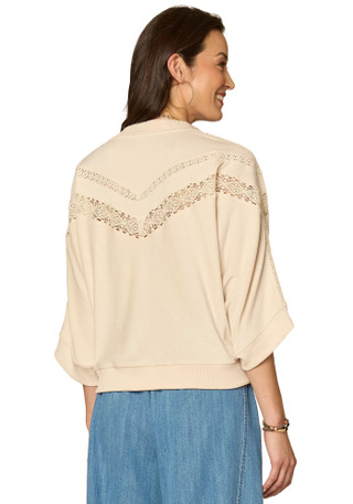 Thumbnail 2: Democracy Womens 3Q Dolan Sleeve Knit Top 