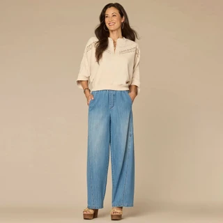 Thumbnail 3: Democracy Womens 3Q Dolan Sleeve Knit Top 