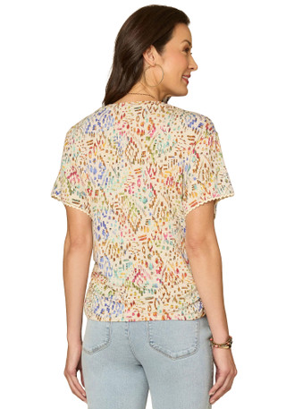 Thumbnail 3: Democracy Womens Boat Neck Side Twist Top 