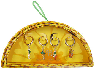 Thumbnail 1: Alexis Bendel 2 Pr Pineapple & Strawberry Huggie Earrings 
